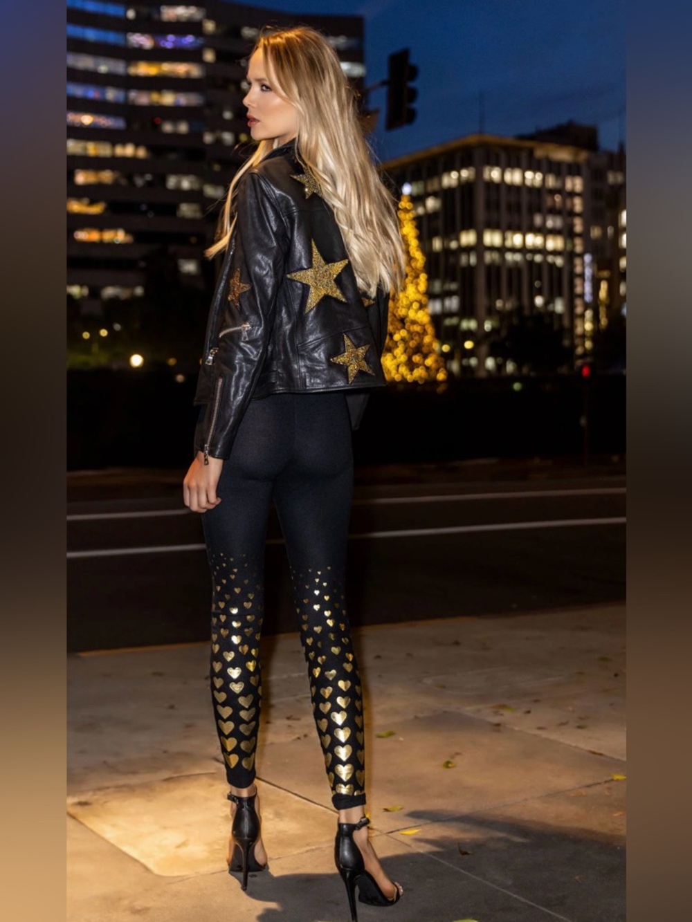 NEW! Lauren Moshi SHAE ALL OVER FOIL HEARTS Size S - Picture 7 of 13